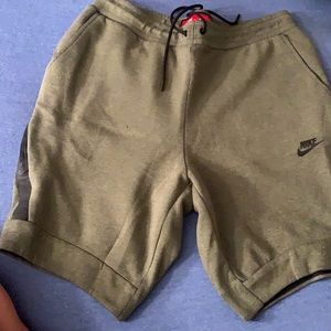 Olive Nike tech shorts